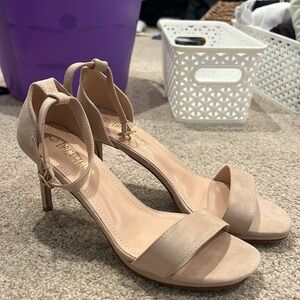 Beige Short stiletto heels